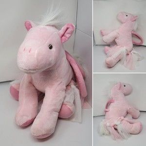 Large Pony Horse Plush Purse Bag Pink White Kawaii Pastel